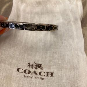 Black and Silver Coach Bracelet